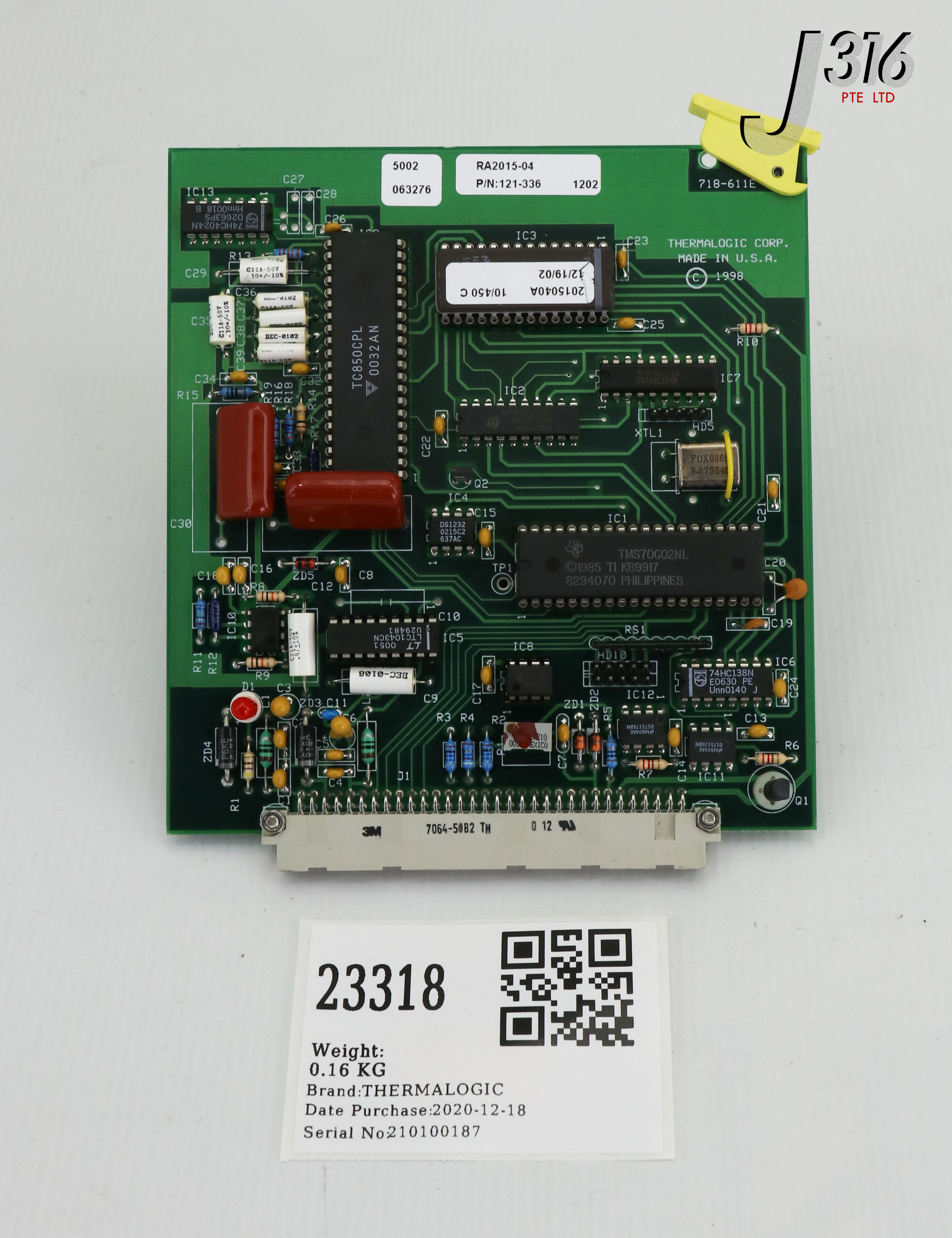 23318 THERMALOGIC PCB ASSY, 718-611E, RA2015-04 121-336 | eBay